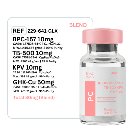 KLOW Blend - GHK-CU + TB-500 + BPC-157 + KPV 10mg